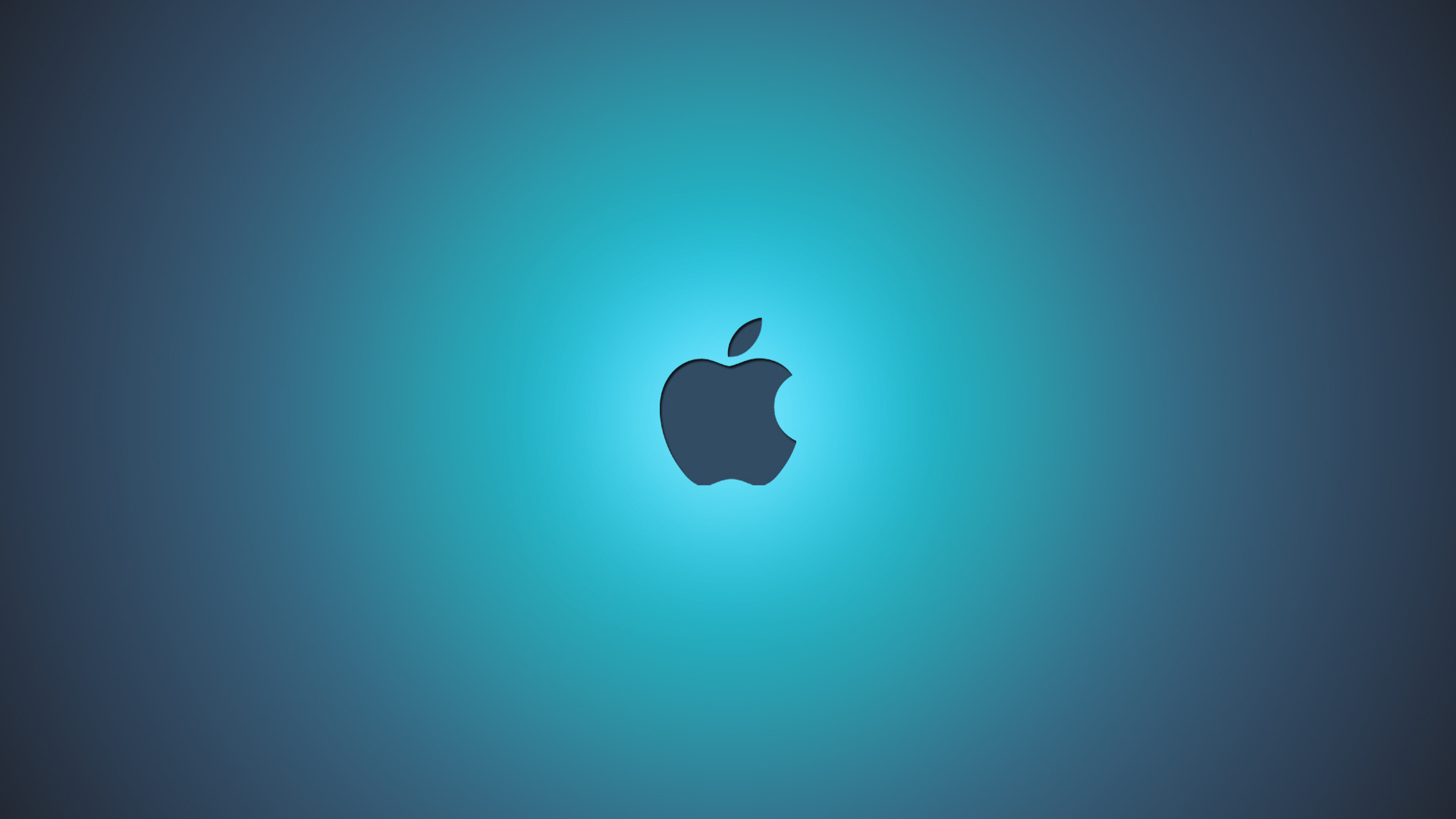 Apple Blue Background Wallpaper Desktop With
