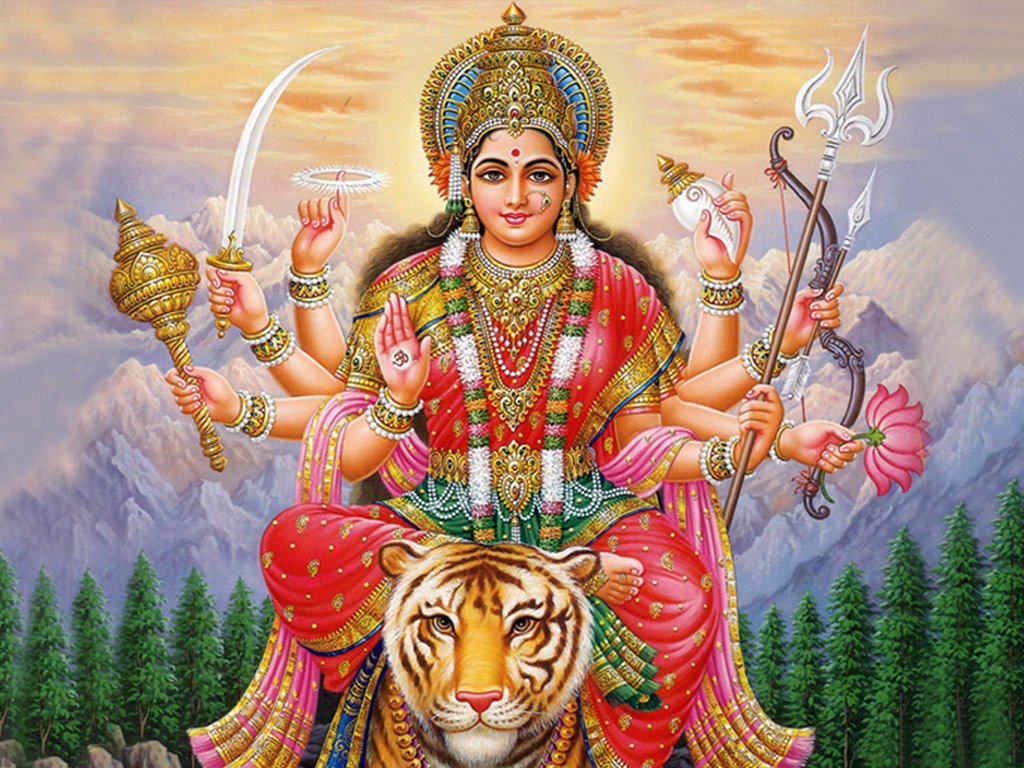 Maa Durga HD wallpapers Download 1024x768