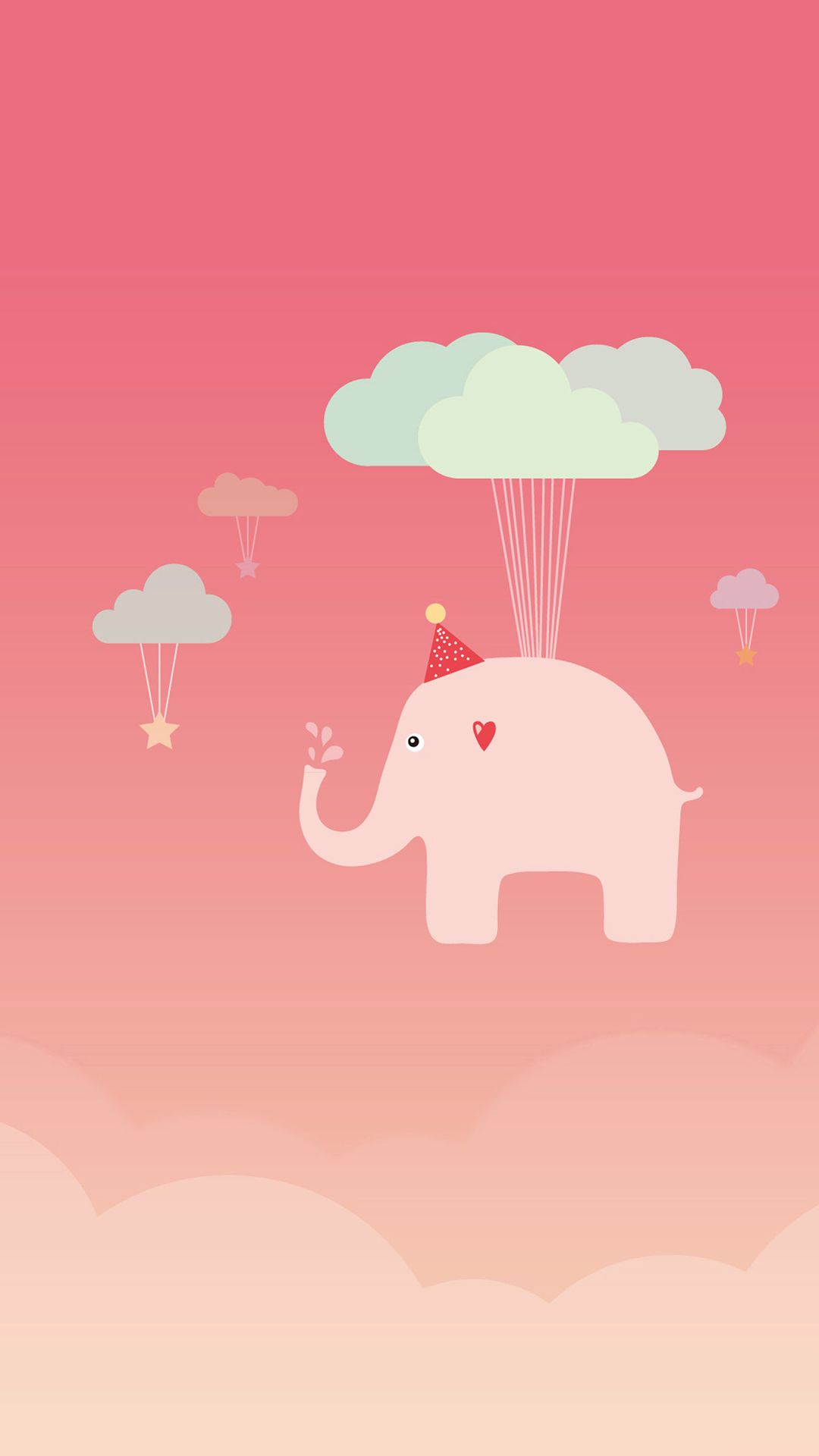 Cute Elephant iPhone Wallpaper iPad