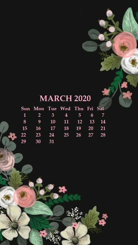 Calendar Phone Wallpaper On