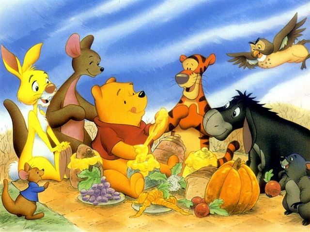 Winnie The Pooh And Friends BirtHDay Wallpaper