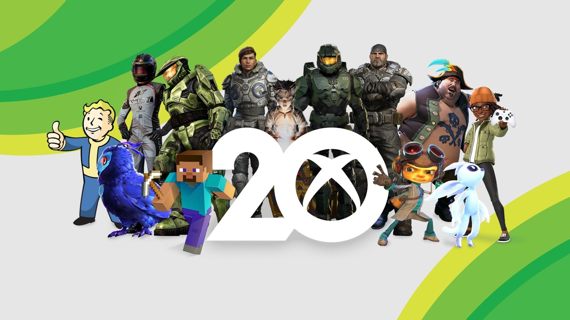 Microsoft celebrates 20 years of Xbox with new Xbox merch free