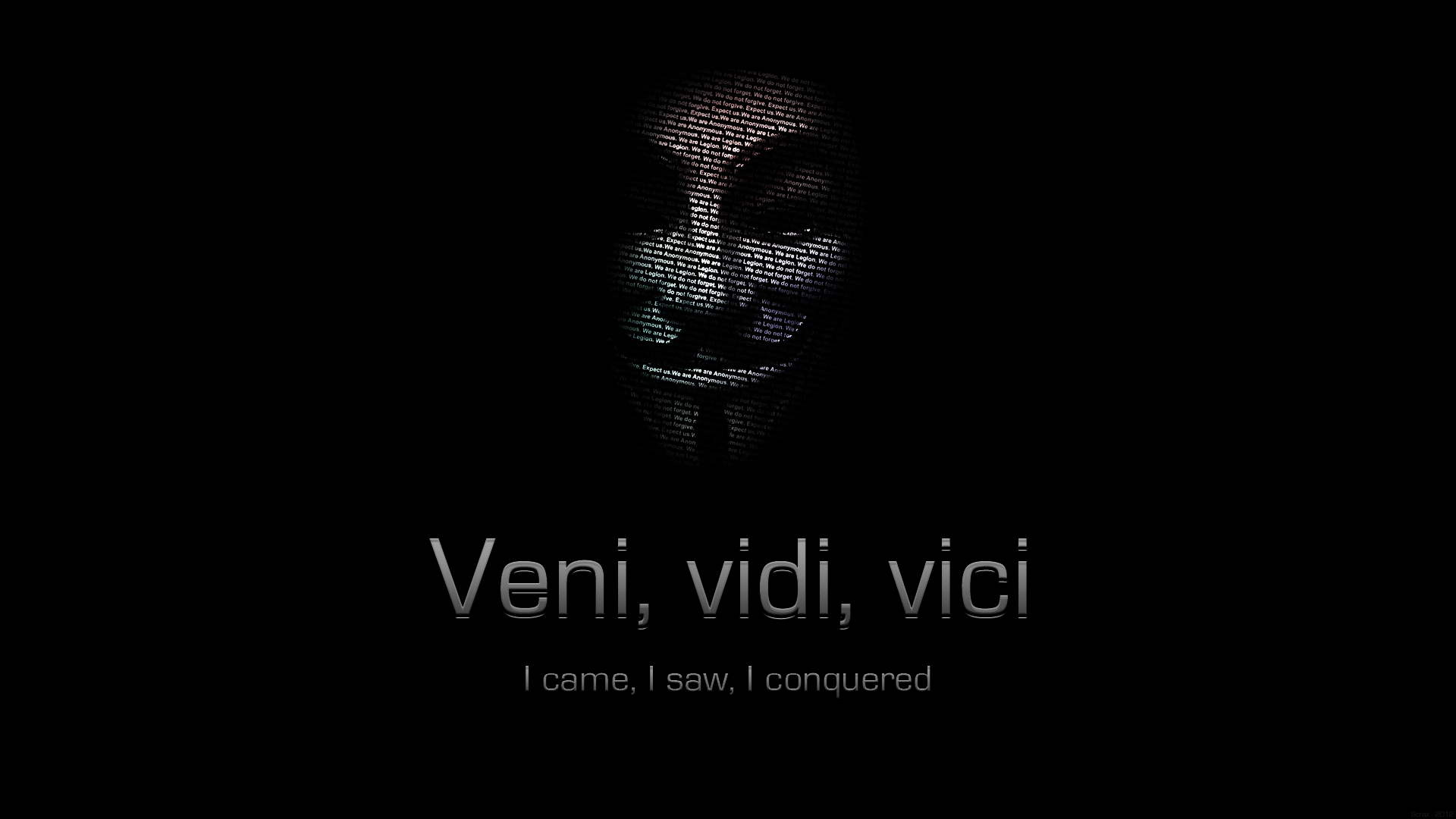 Anonymous Veni Vidi Vici Wallpaper
