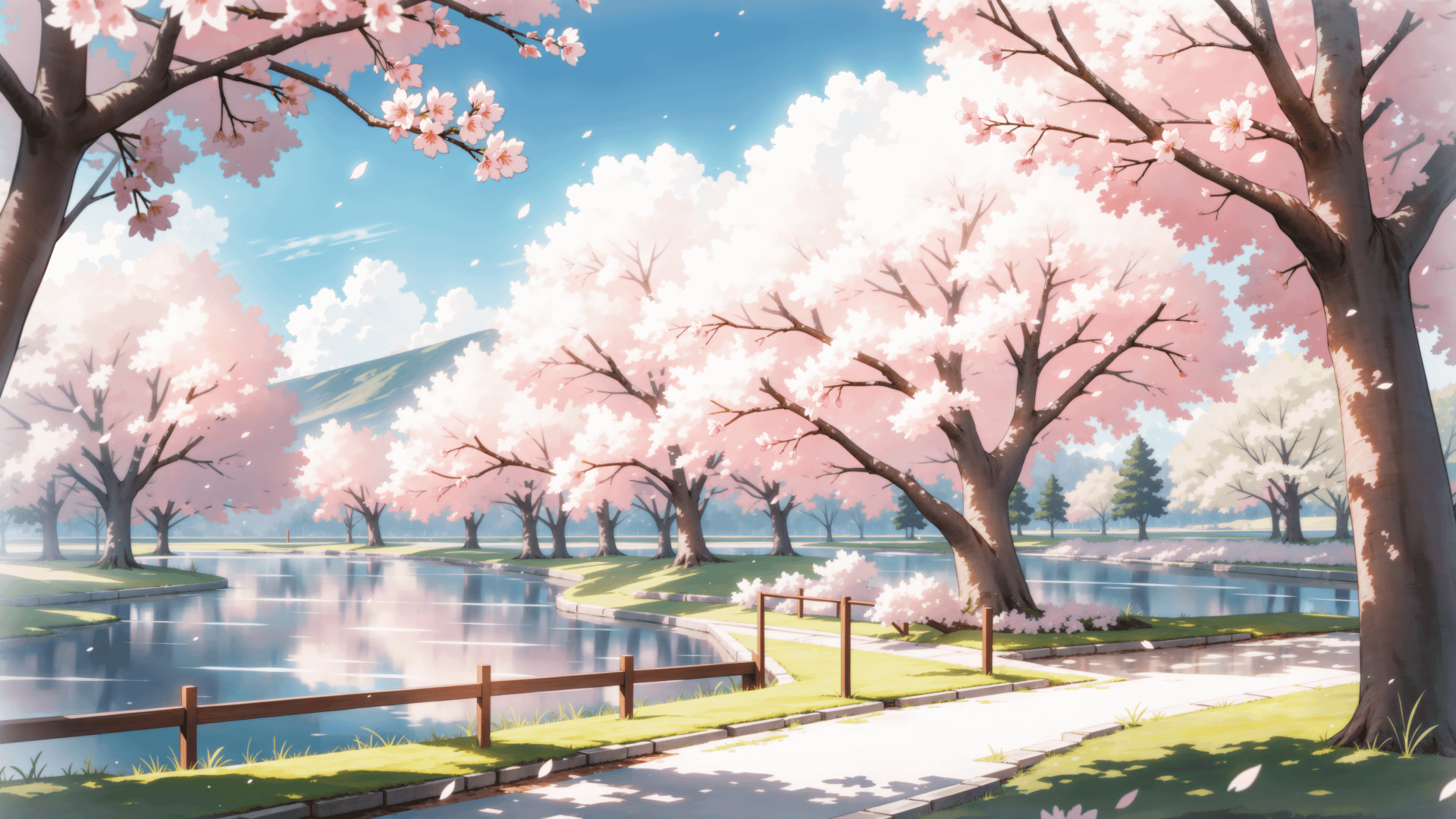 Anime Cherry Blossom Wallpaper