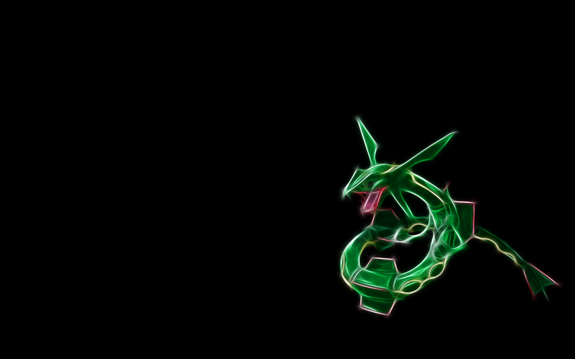 Shiny Rayquaza Wallpaper Neon Cartoons Picture