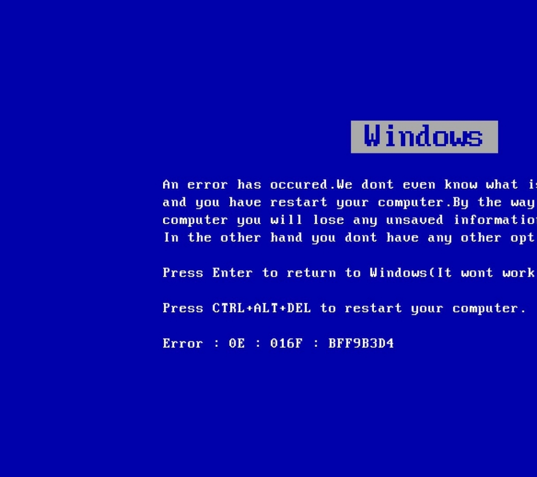 🔥 Free download error Microsoft Microsoft Windows Blue Screen of Death ...