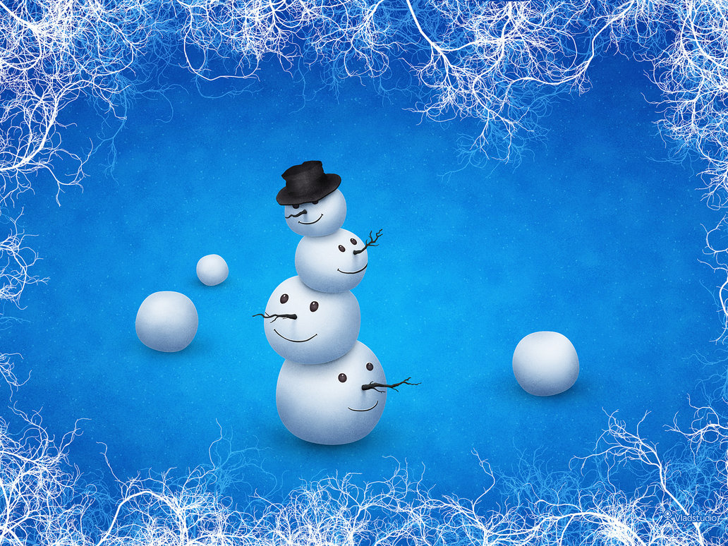 The Merry Snowman By Vladstudio