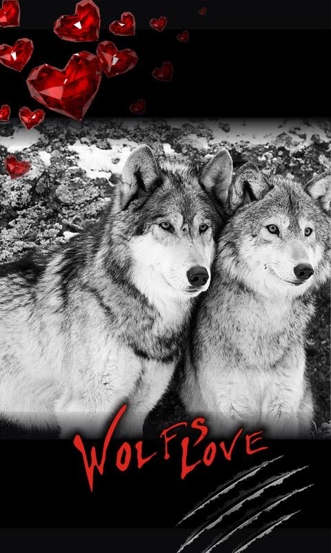 Love Wolf Best Live Wallpaper   screenshot