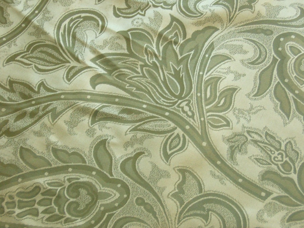 Ask a Question About 100Silk Damask Paisley Damask Sage Silver