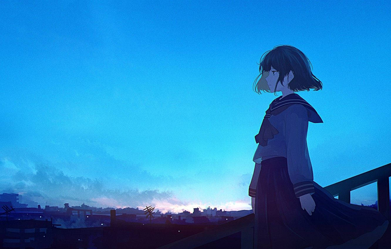 Sad Anime Girl Wallpaper