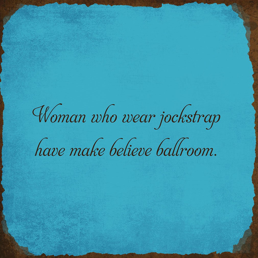 Amazon Woman Wear Jockstrap Has Make Believe Ballroom Novelty