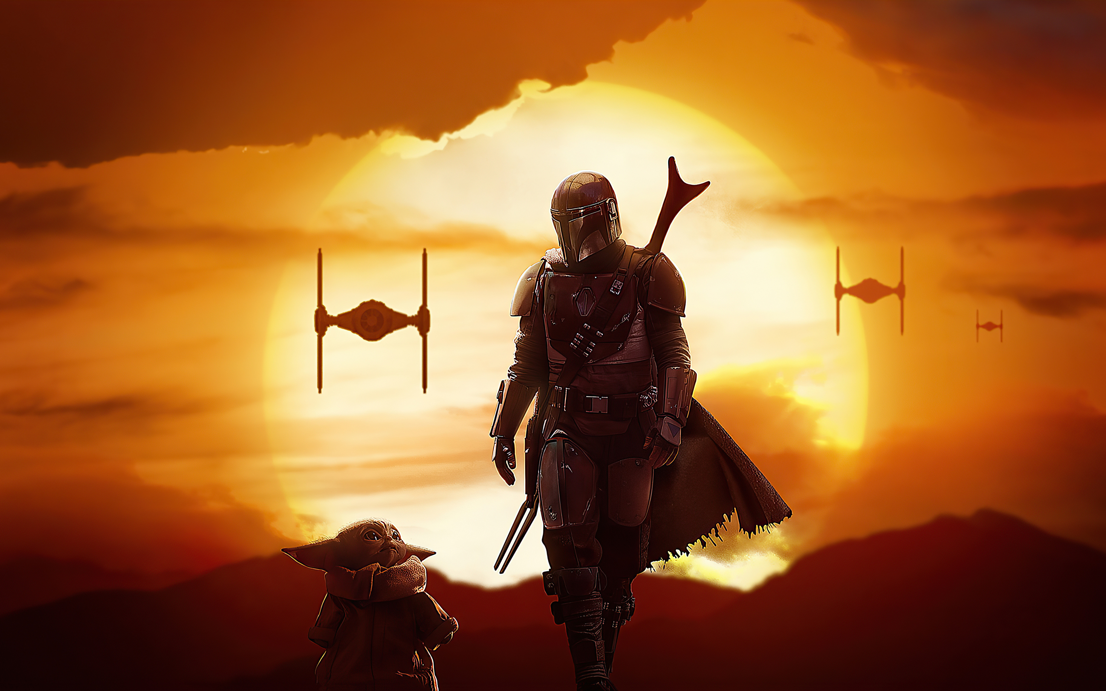 The Mandalorian Yoda 4k HD Wallpaper Image