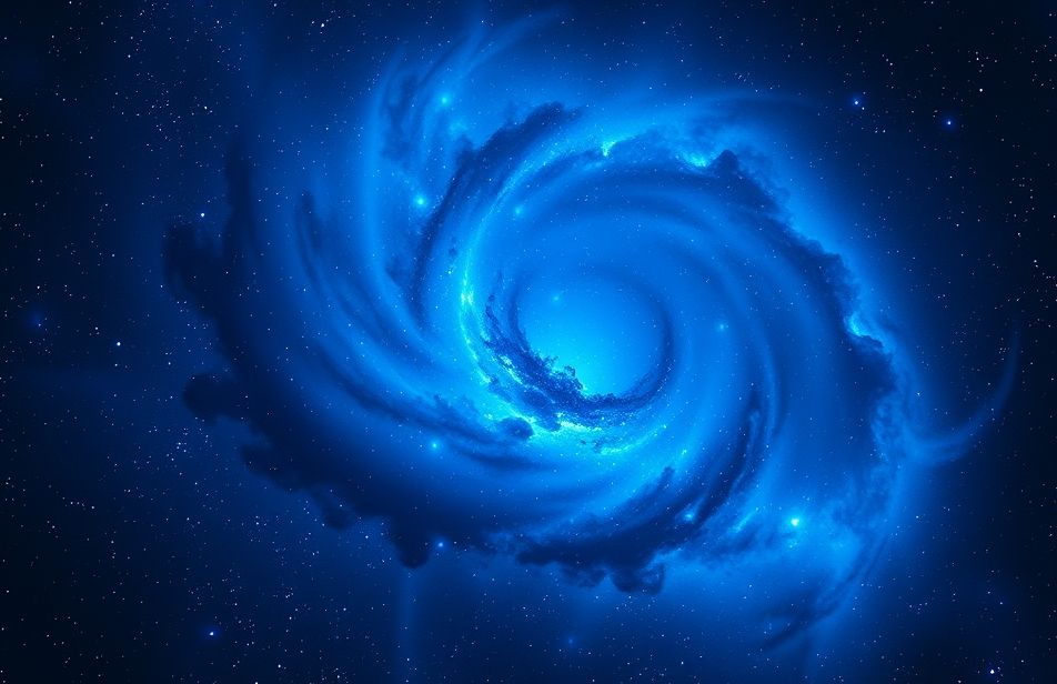 Blue Space Wallpaper