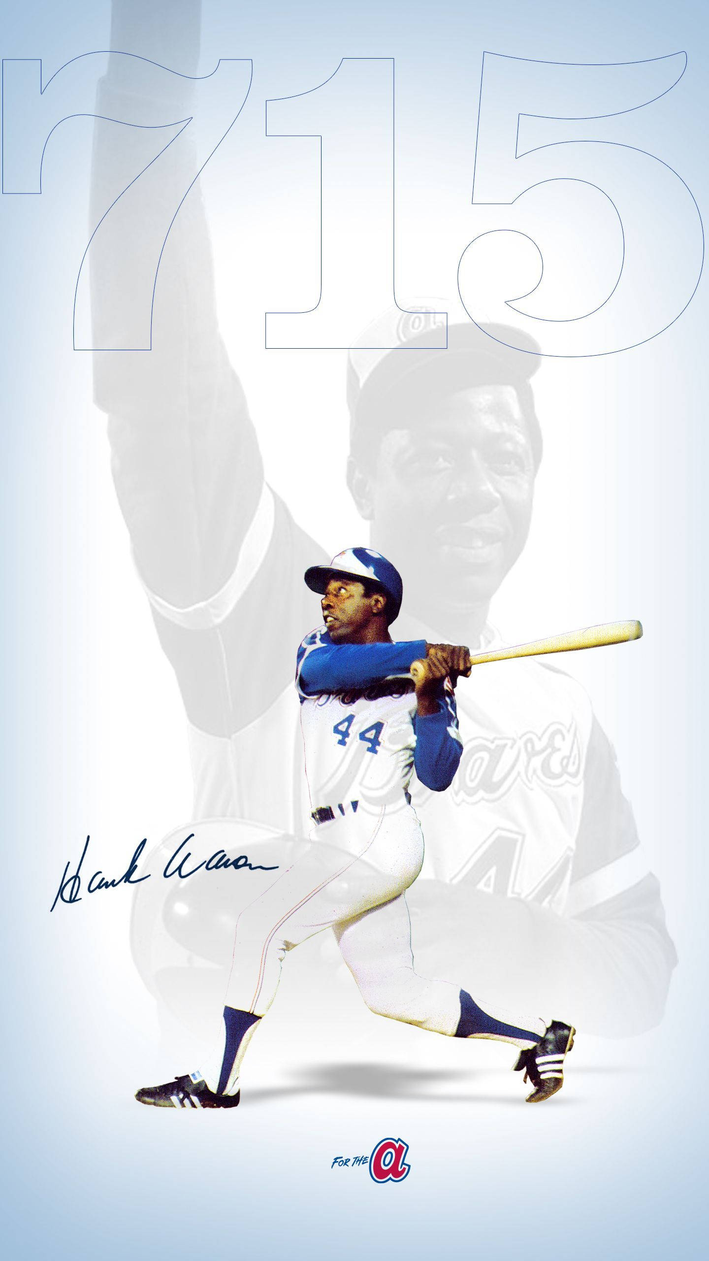 Hank Aaron Celebrating Wallpaper