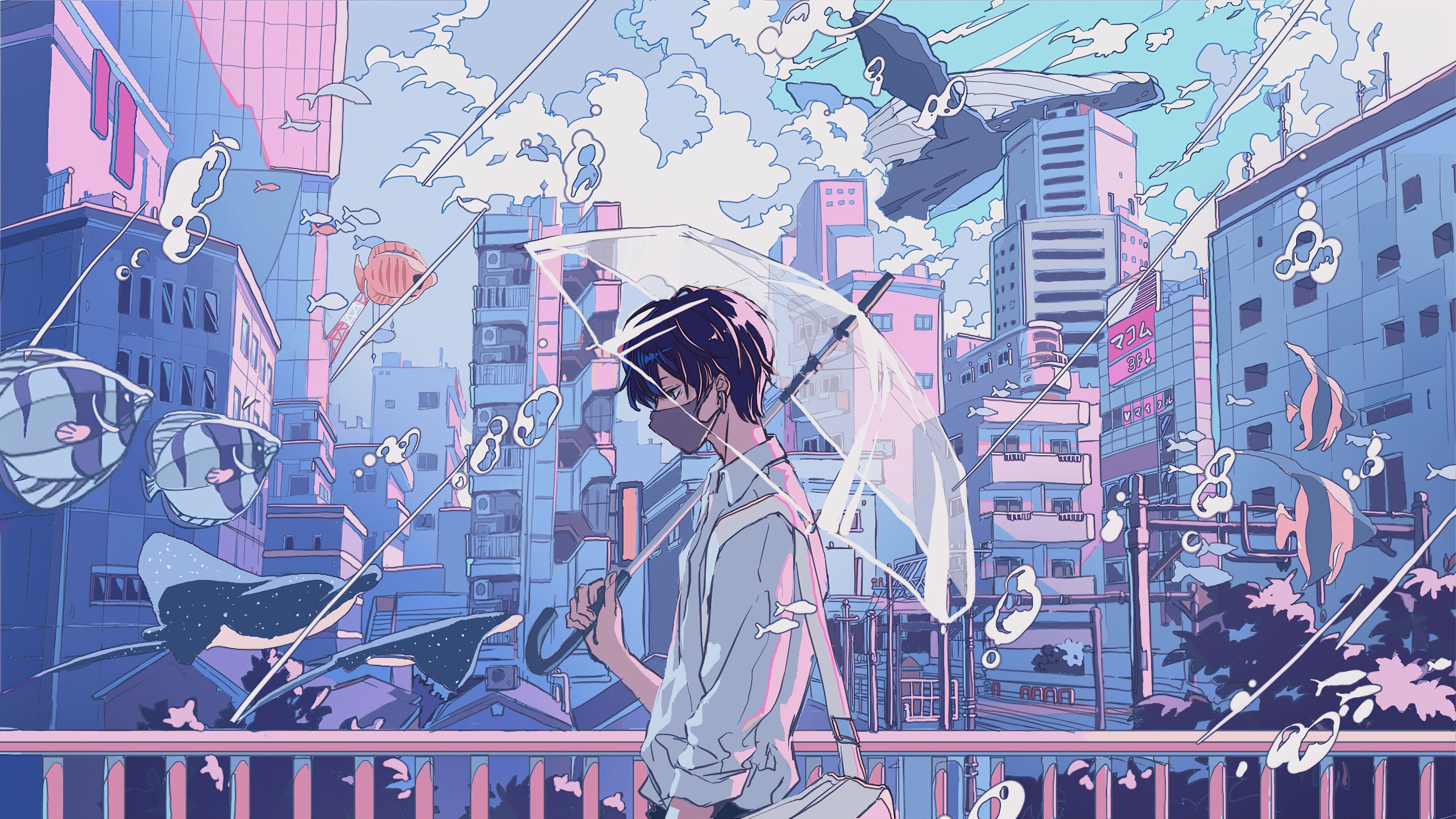 Aesthetic Anime Laptop Wallpaper