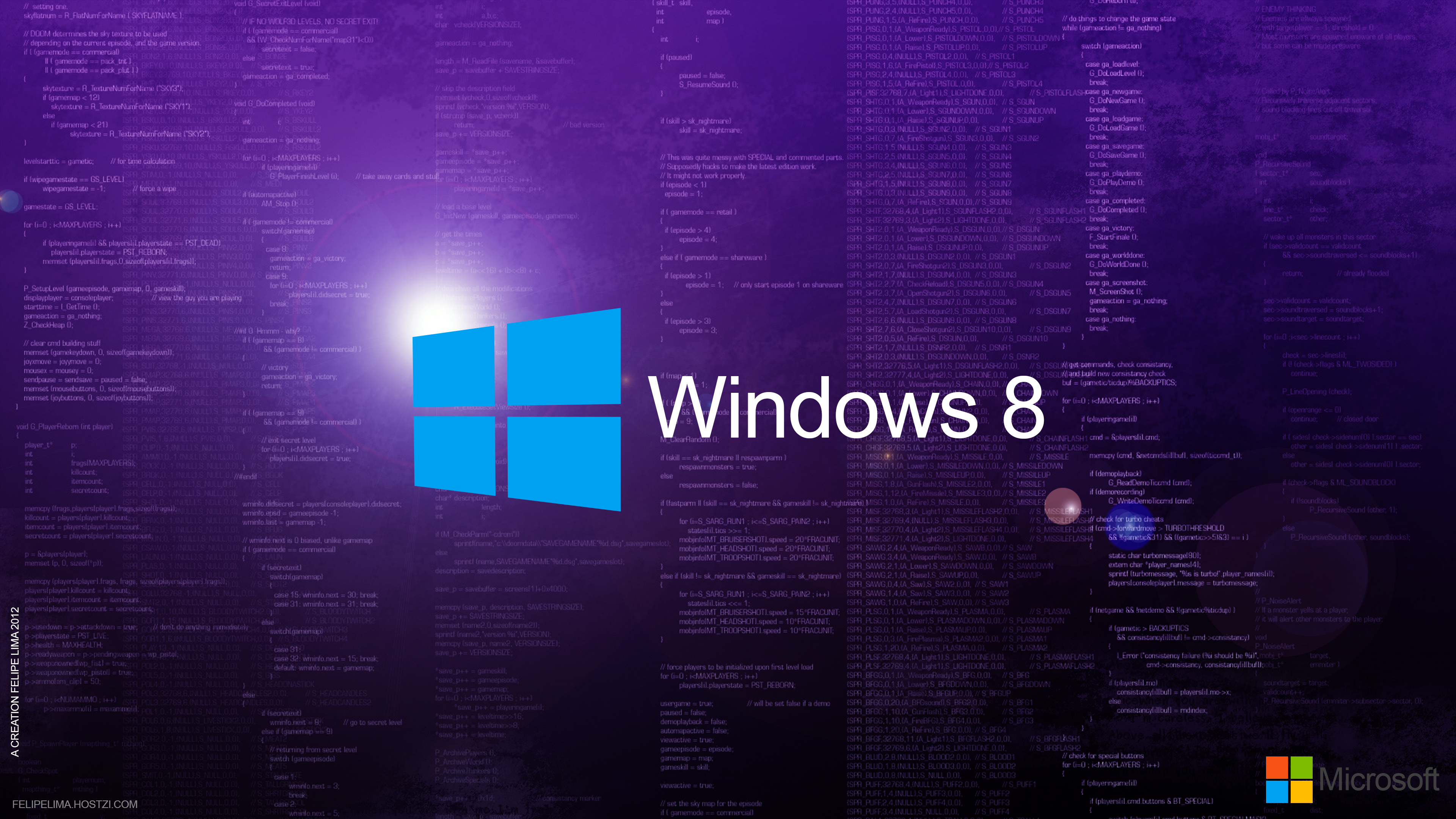 Purple Windows 8 Wallpaper Widescreen 3840x2160