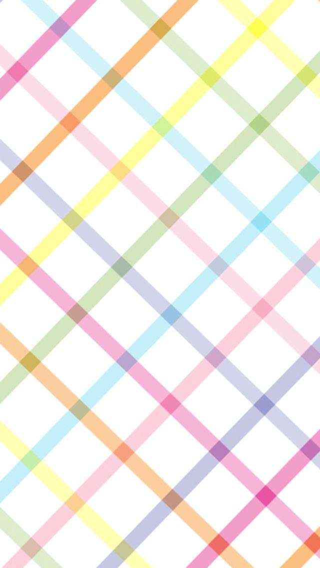 Pastel Plaid iPhone Wallpaper Easter
