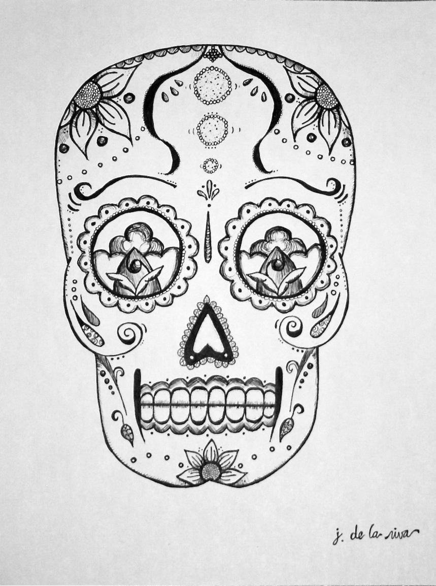 Candy Skull Drawings Picture