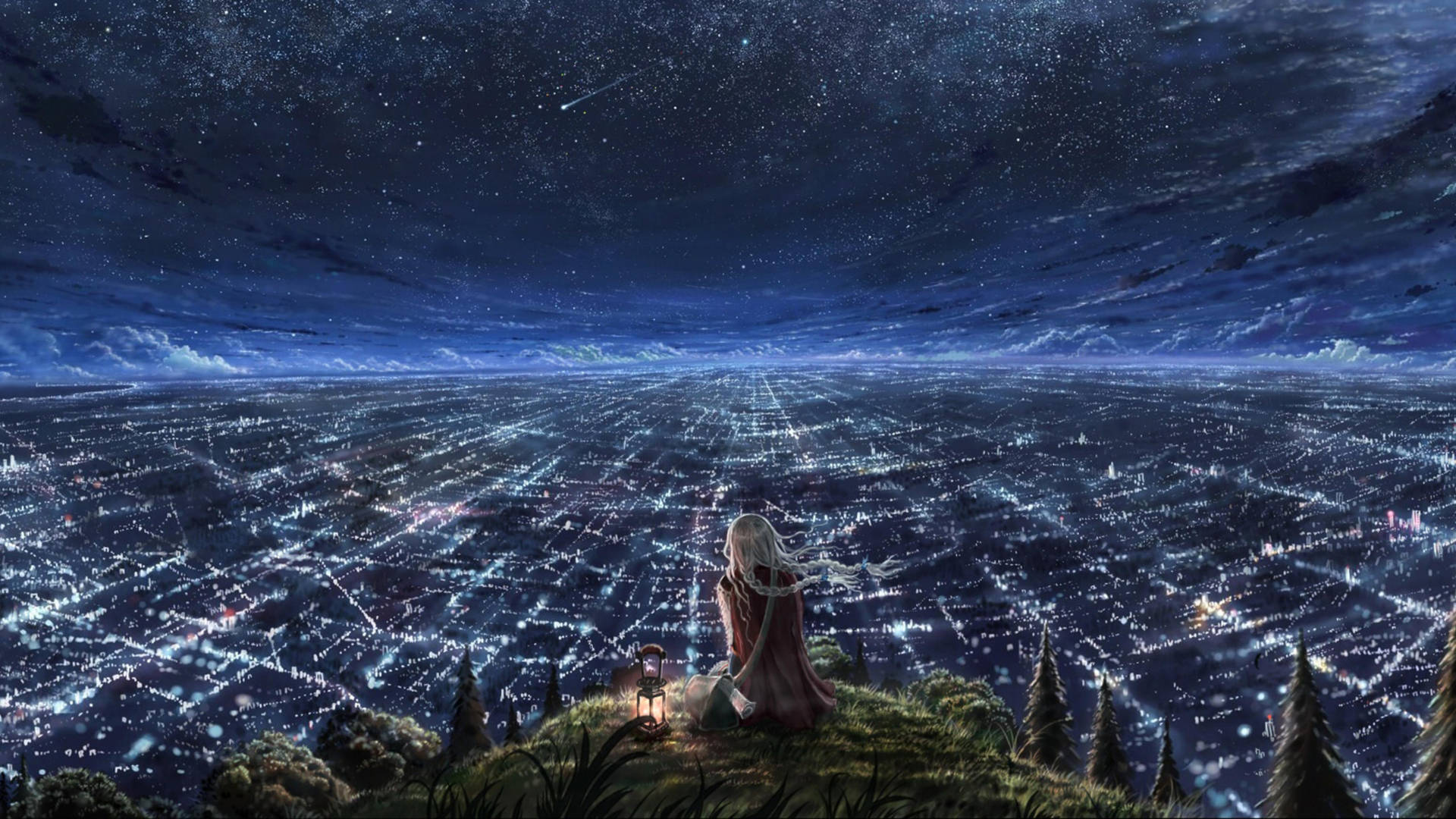 Aesthetic Anime Scenery Wallpaper