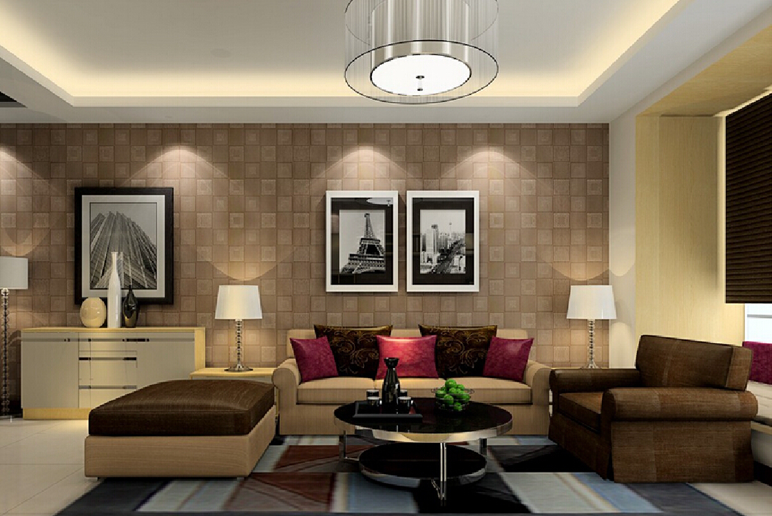 Modern style sofa and wallpaper Download 3D House