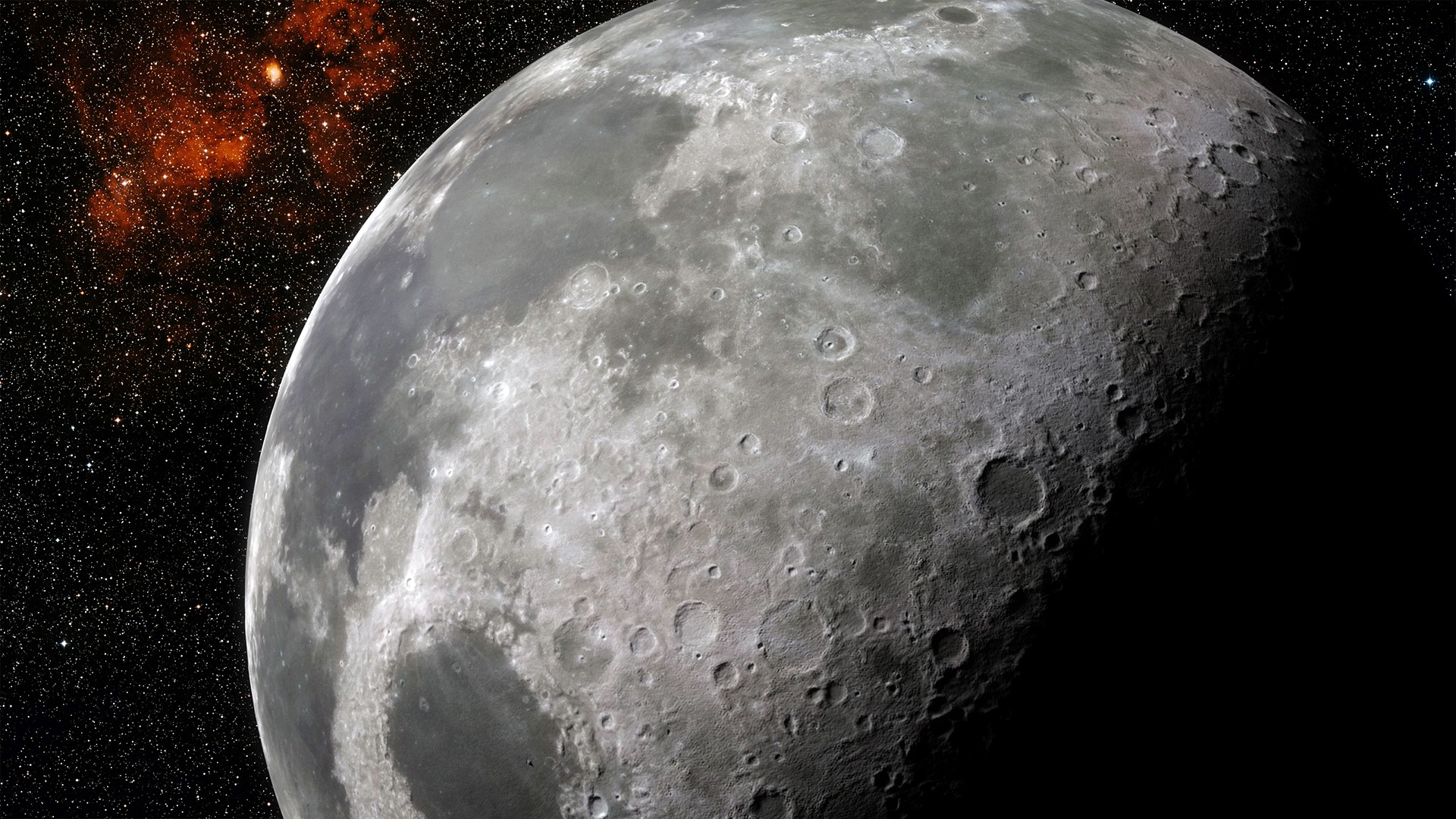 Space Moon Galaxy Wallpaper HD