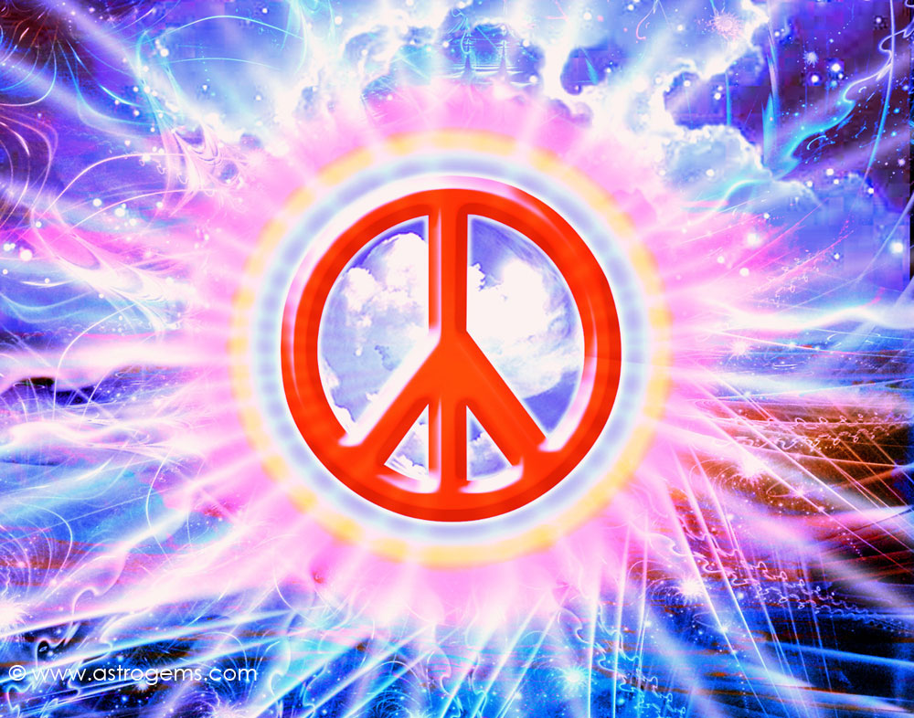 Colorful Peace Signs Background Ps52 Sign Image