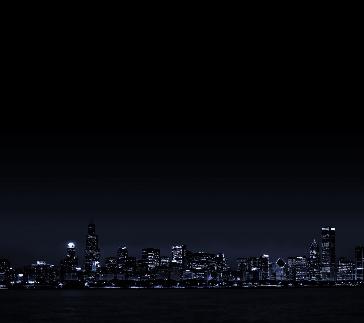Dark Minimal Cityscape Android Homescreen by teOx   MyColorscreen