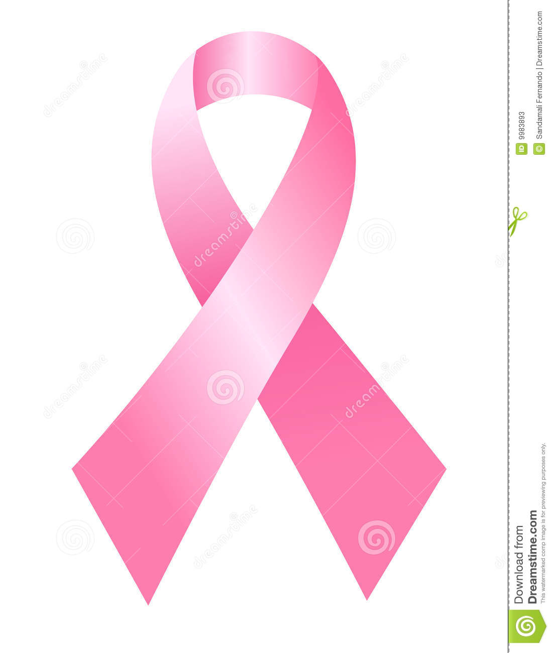Pink Breast Cancer Awareness Ribbon Eps