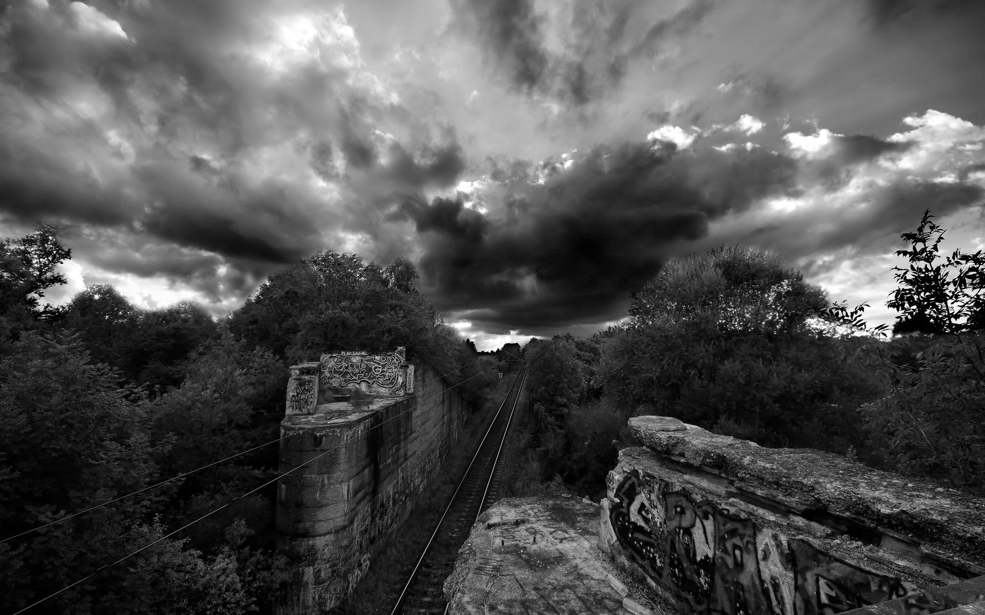 Free download Black And White Railroad Best Landscape Wallpapers ...