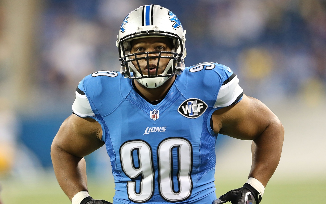 Suh American Football Nfl Detroit Lions Wallpaper Background