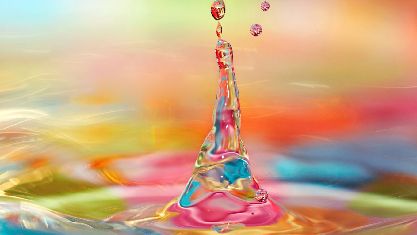Beautiful Colorful Water Drops HD Wallpaper Search More High