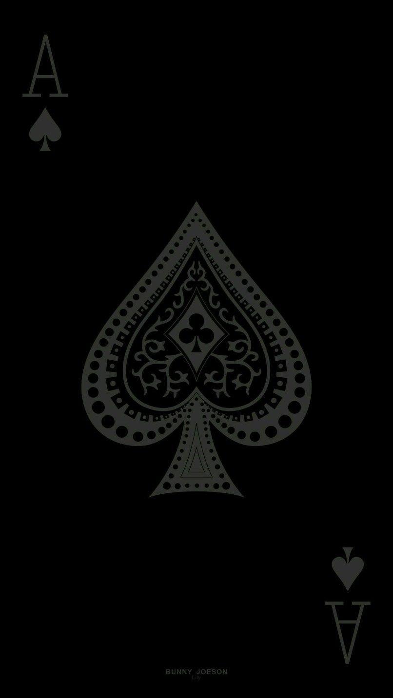 Black Ace Spade Wallpaper Mobcup