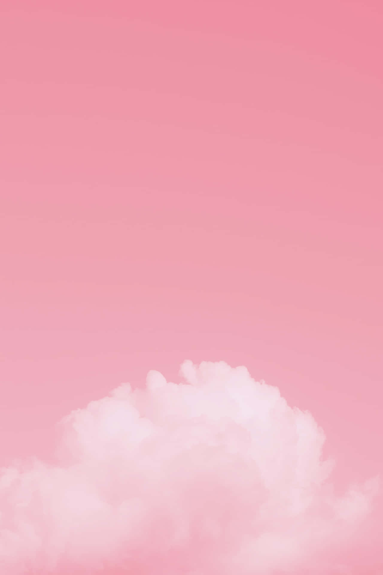Pale Pink Background Thick Cloud Wallpaper