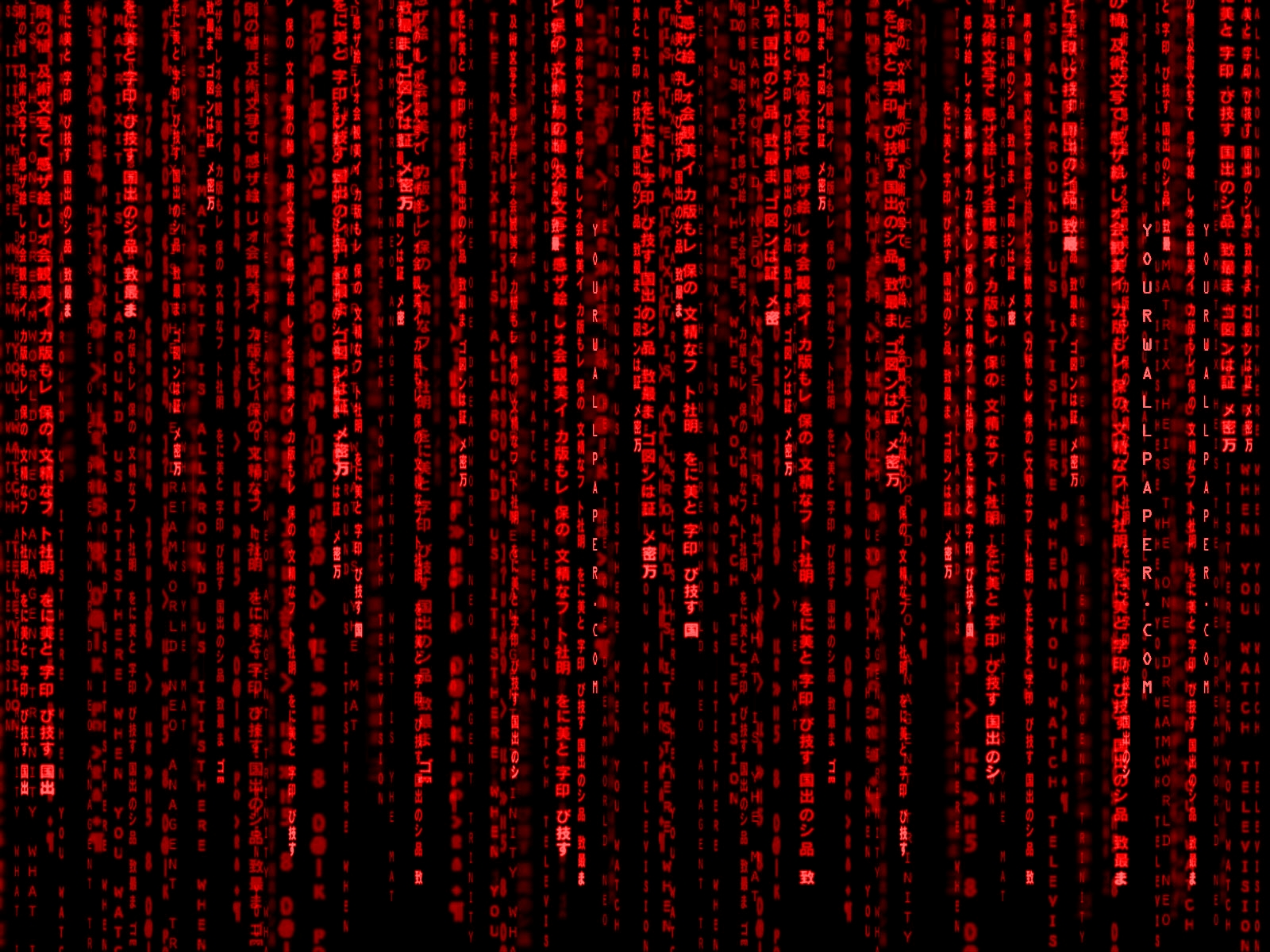 Red Matrix Wallpaper 1600x1200 Red Matrix Code 1600x1200