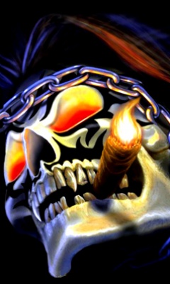 Download Smoking Skull 217863 Love mobile wallpapers