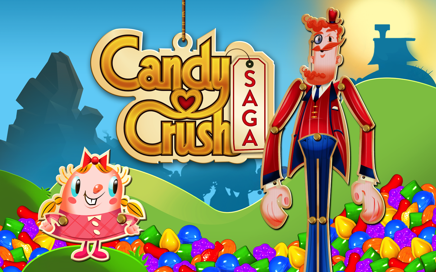 Candy Crush Saga Background Wallpaper