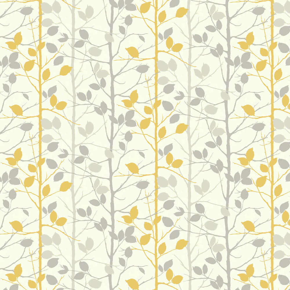 Woodland by Arthouse   Grey Yellow   Wallpaper Wallpaper Direct