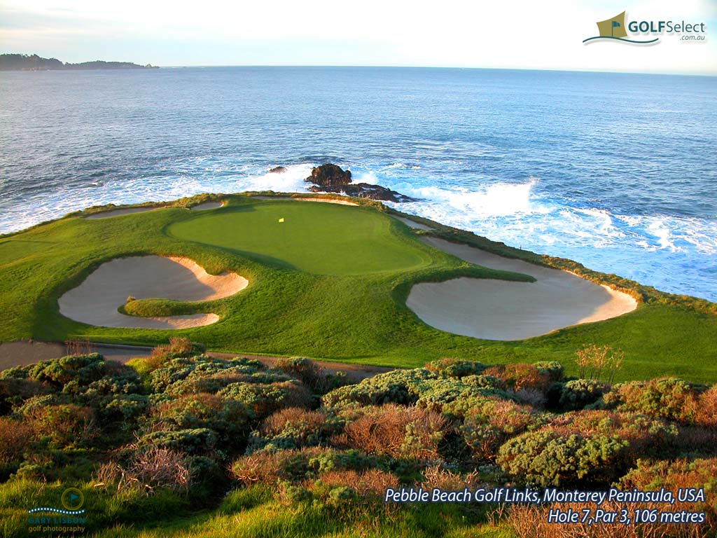 Golfselect Golf Wallpaper Pebble Beach Links Hole Par