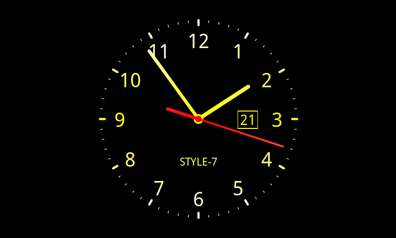 Analog Clock Live Wallpaper 7   Android Apps on Google Play 800x480