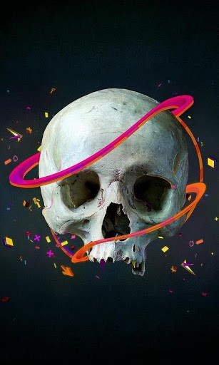 Bigger 3d Skull Live Wallpaper For Android Screenshot