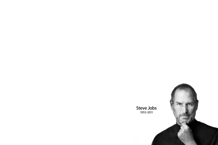 Steve Jobs White Background Wallpaper High Quality