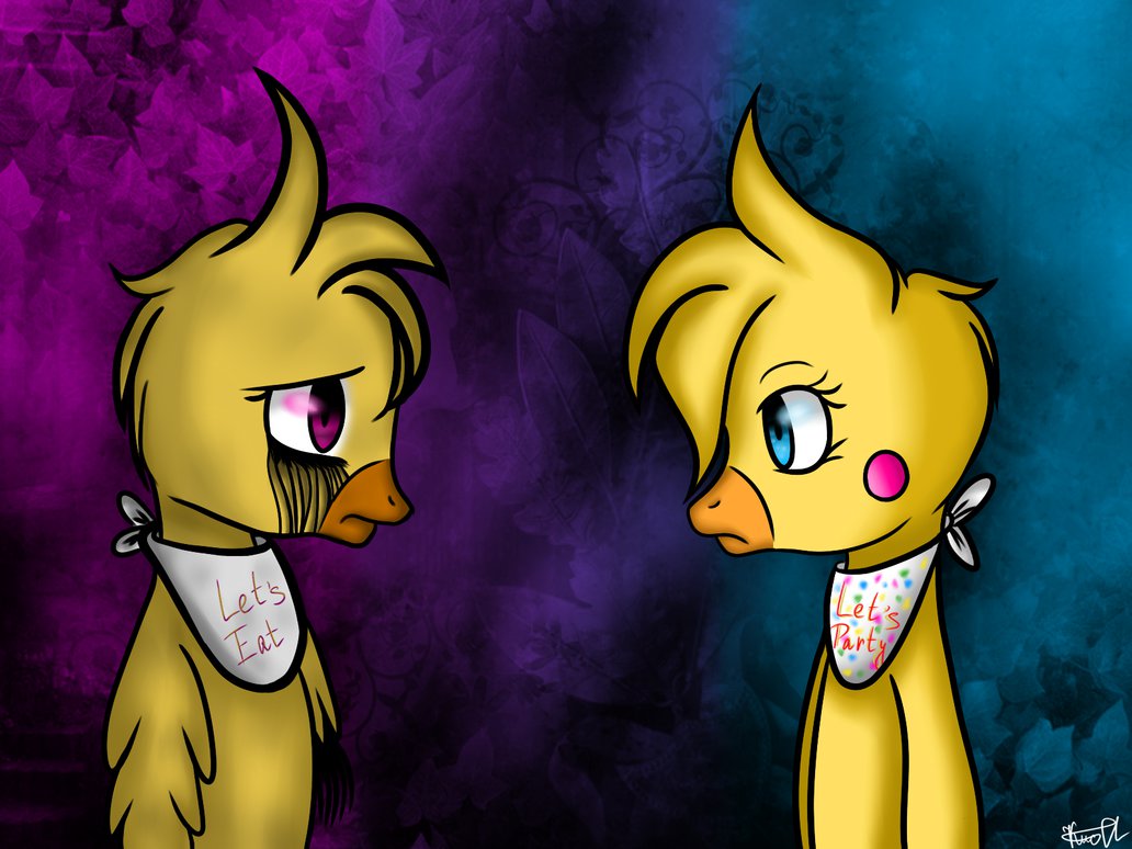 Old Chica And Toy Fnaf By Lissiscape