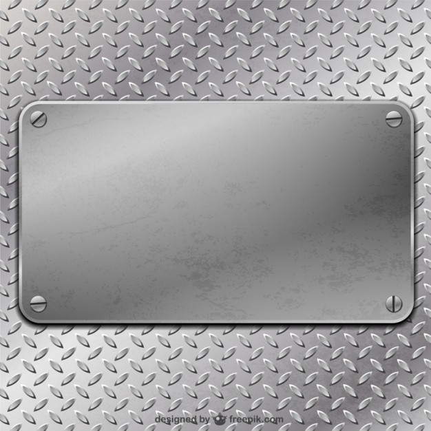 Metal Plate Vector Background