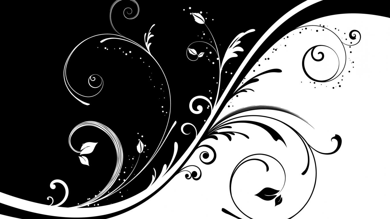 Wallpaper Black And White Designs HD Pictures