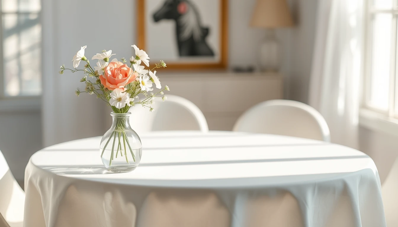 White Table Wallpaper