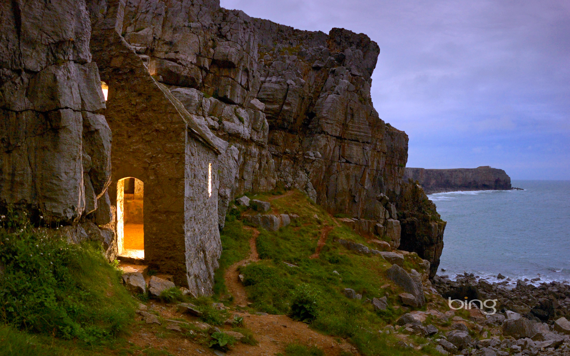 Saint Govan S Chapel In Pembrokeshire Coast National Park