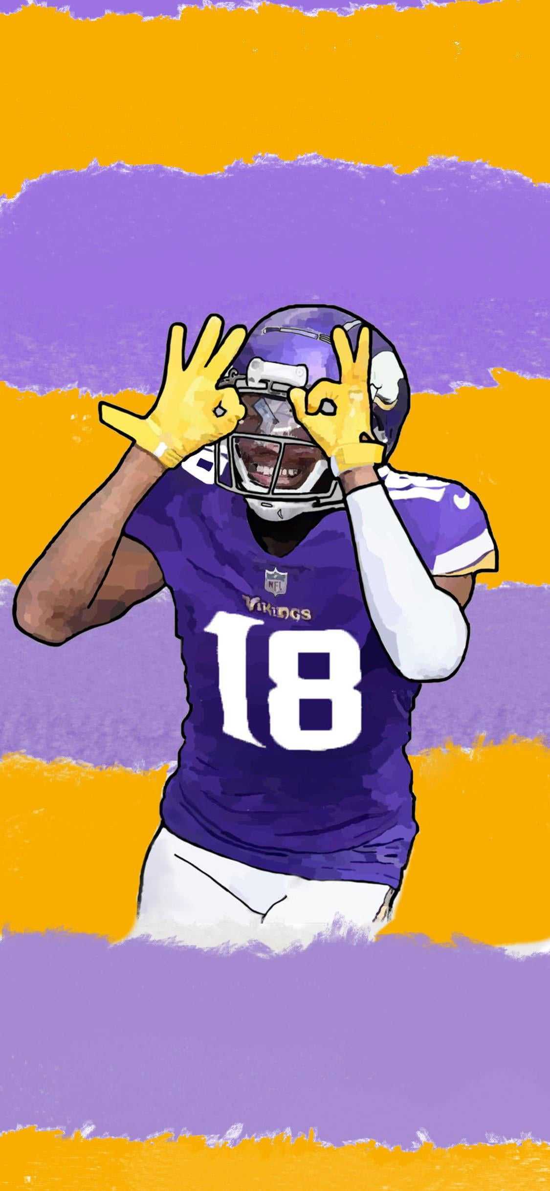 Justin Jefferson Vikings Wallpaper