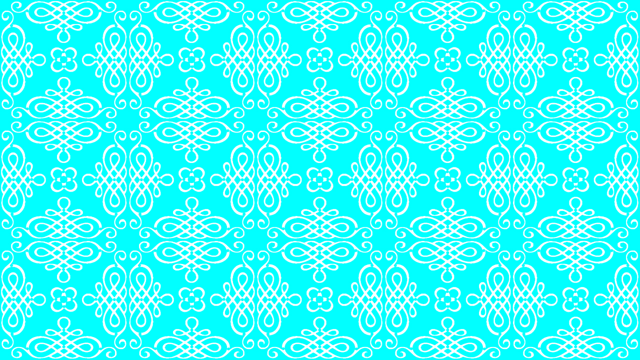 Aqua Swirly Pattern Wallpaper