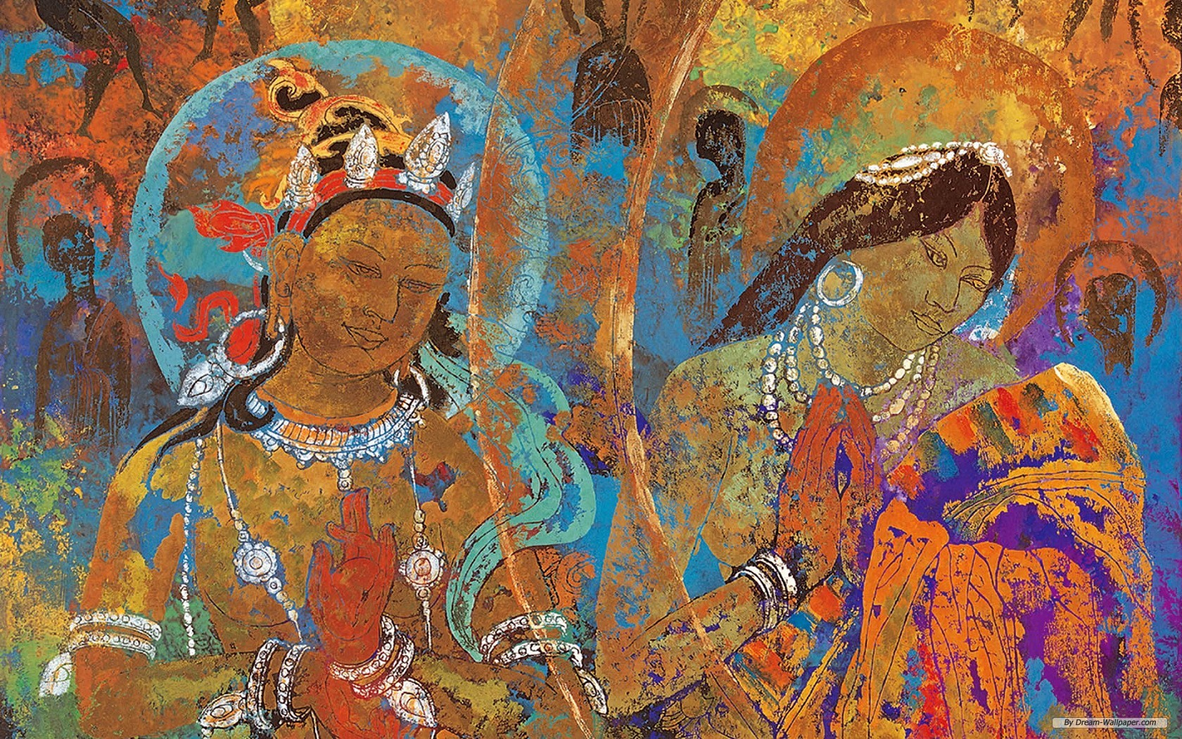 Wallpaper Art Tibetan Thangka Painting