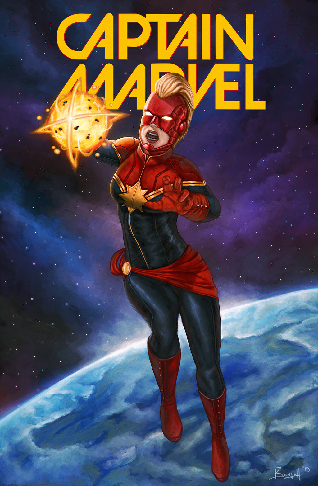 Captain Marvel Carol Danvers By Royalfiend